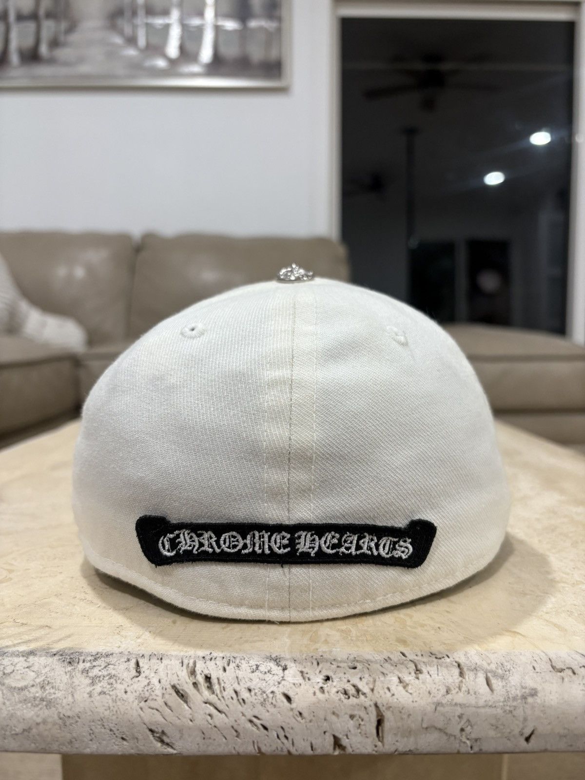 Chrome Hearts Chrome Hearts White CH Baseball Hat Size ONE SIZE - 3 Thumbnail