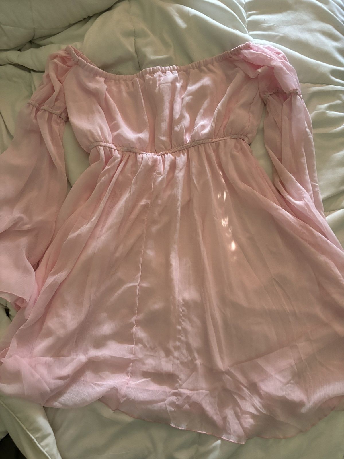 Other Women’s Pink Ruffle Mini Dress Size Large Size L / US 10 / IT 46 - 4 Thumbnail