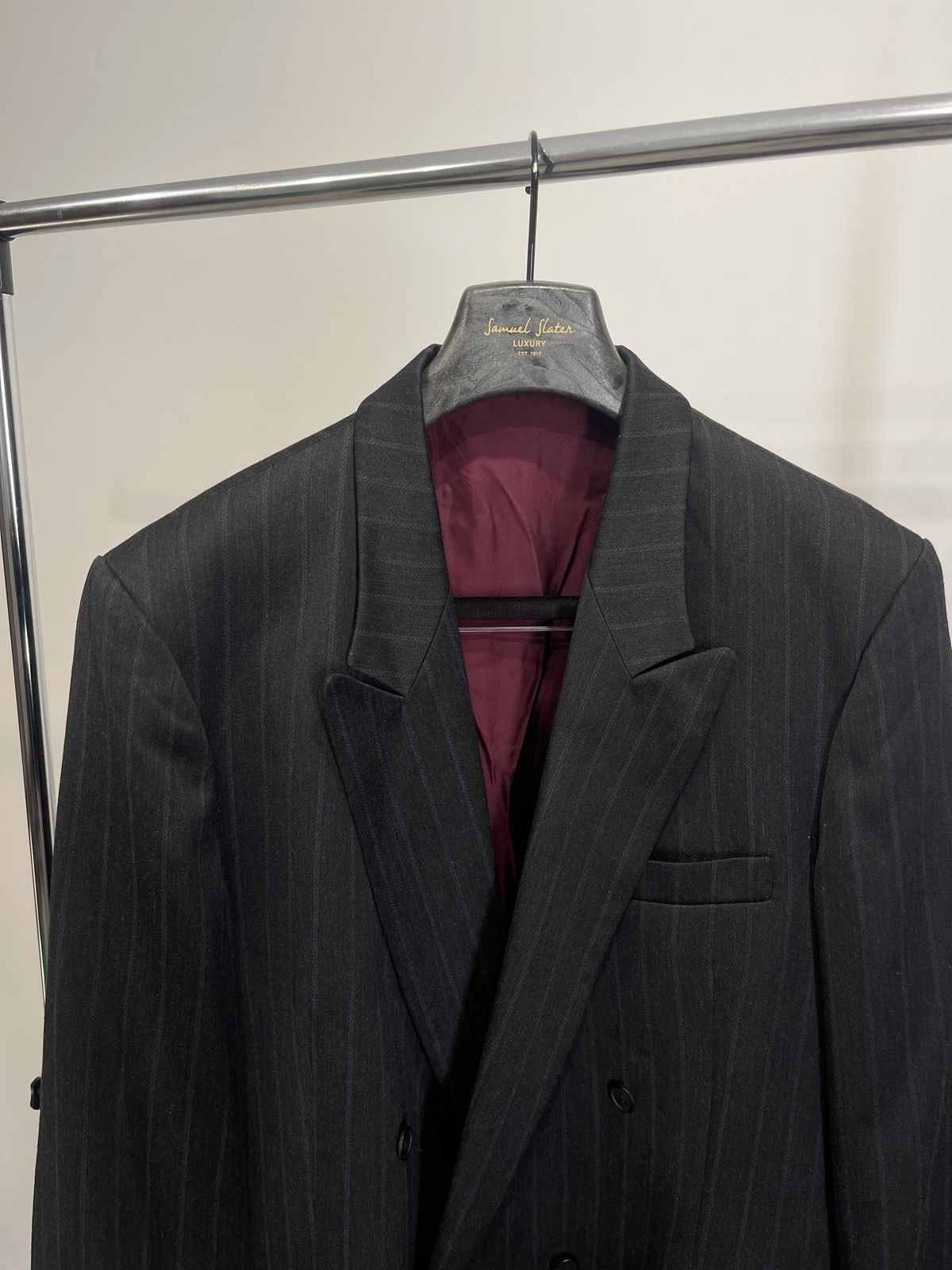 Vintage 🔥Vintage blazer double-breasted classic jacket tuomi 56 Size 46R - 2 Thumbnail