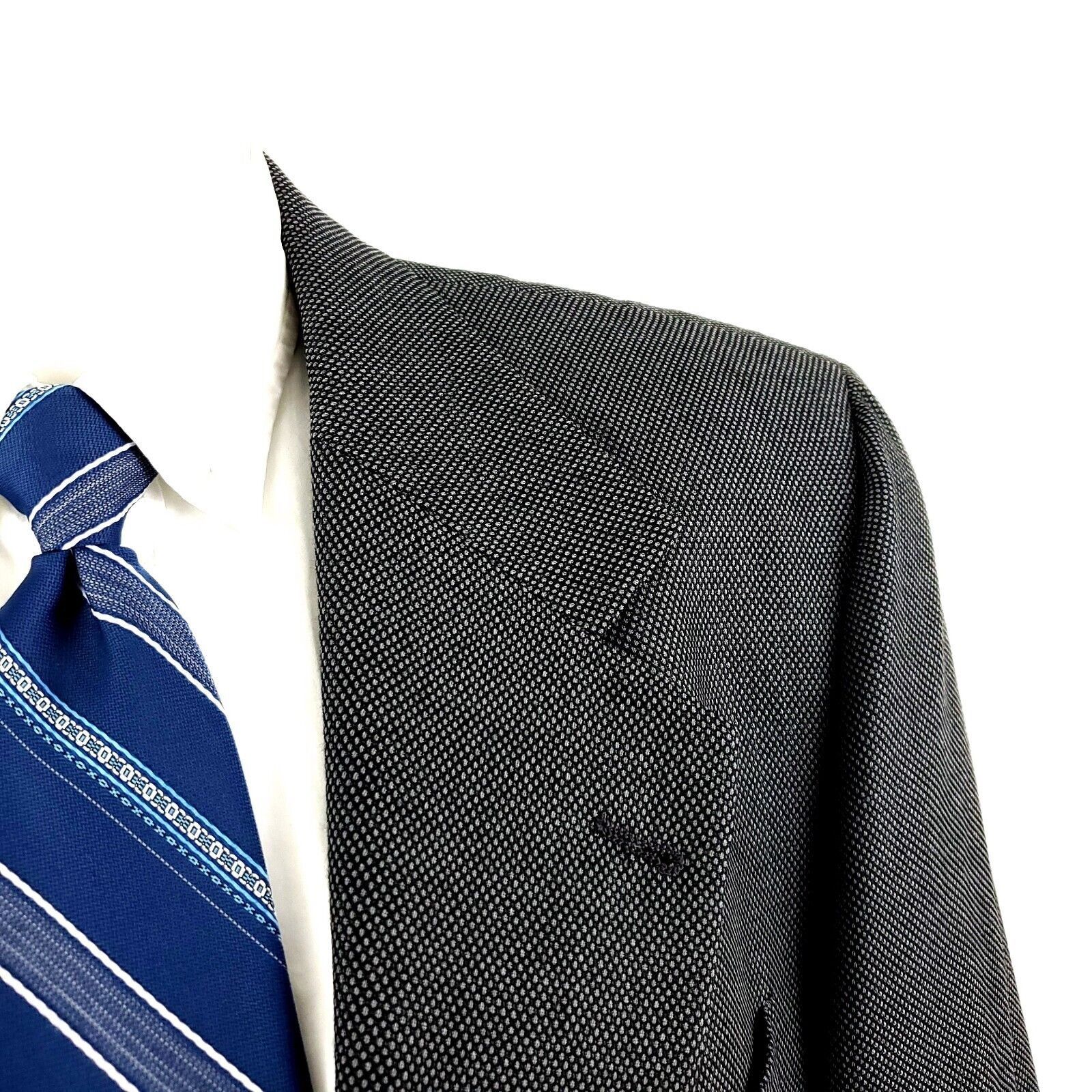 Joseph Abboud Joseph Abboud Nordstrom Wool 2 Button Blazer 40S Gray Birdse Size 40S - 2 Thumbnail