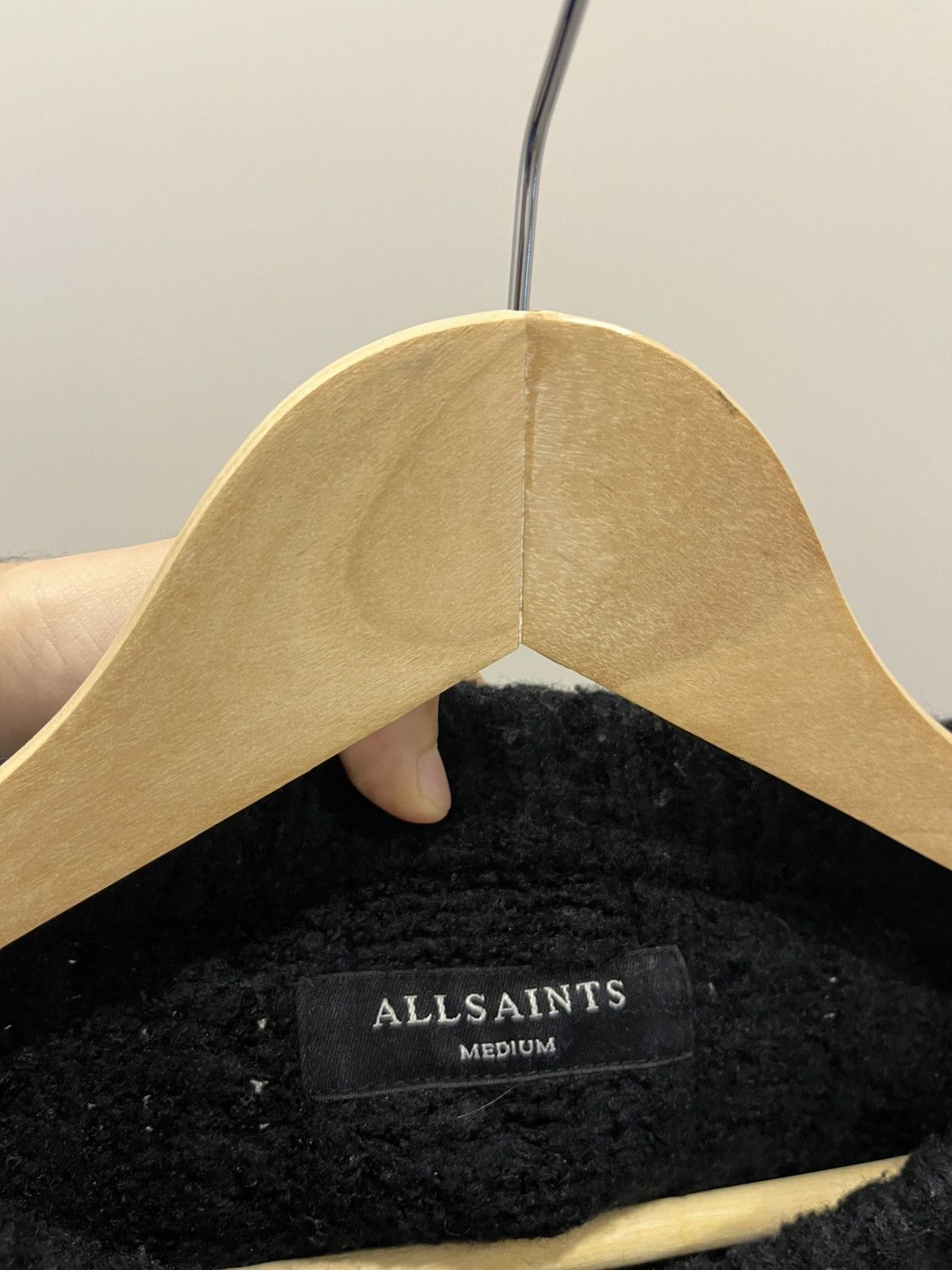 Allsaints Vintage sweater Allsaints knitted size M black Size US M / EU 48-50 / 2 - 4 Thumbnail