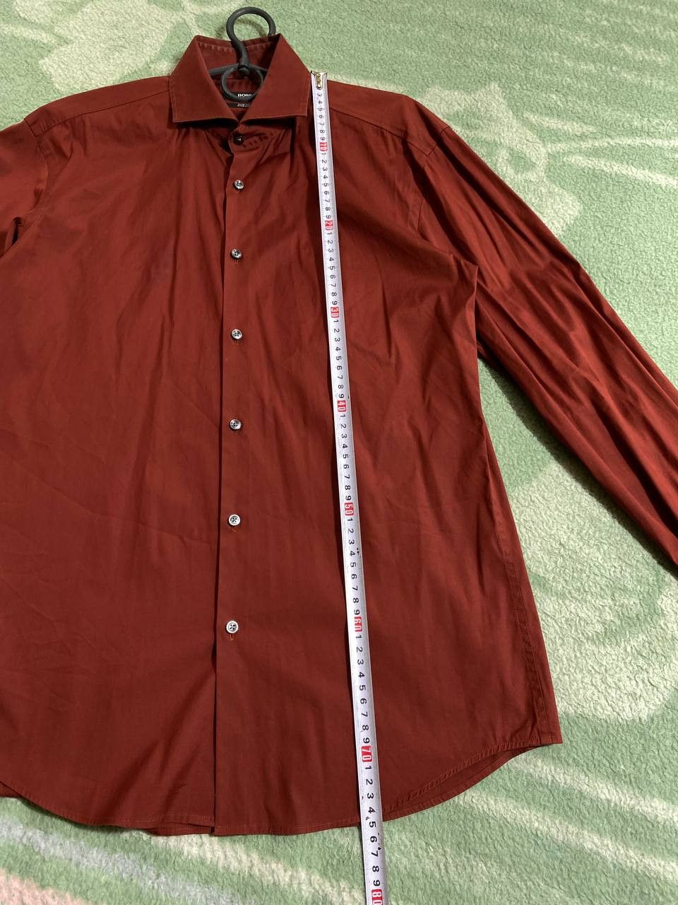 Hugo Boss × Vintage Vintage Hugo Boss Long Sleeve Embroidered Shirt Slim Fit Size US M / EU 48-50 / 2 - 9 Thumbnail