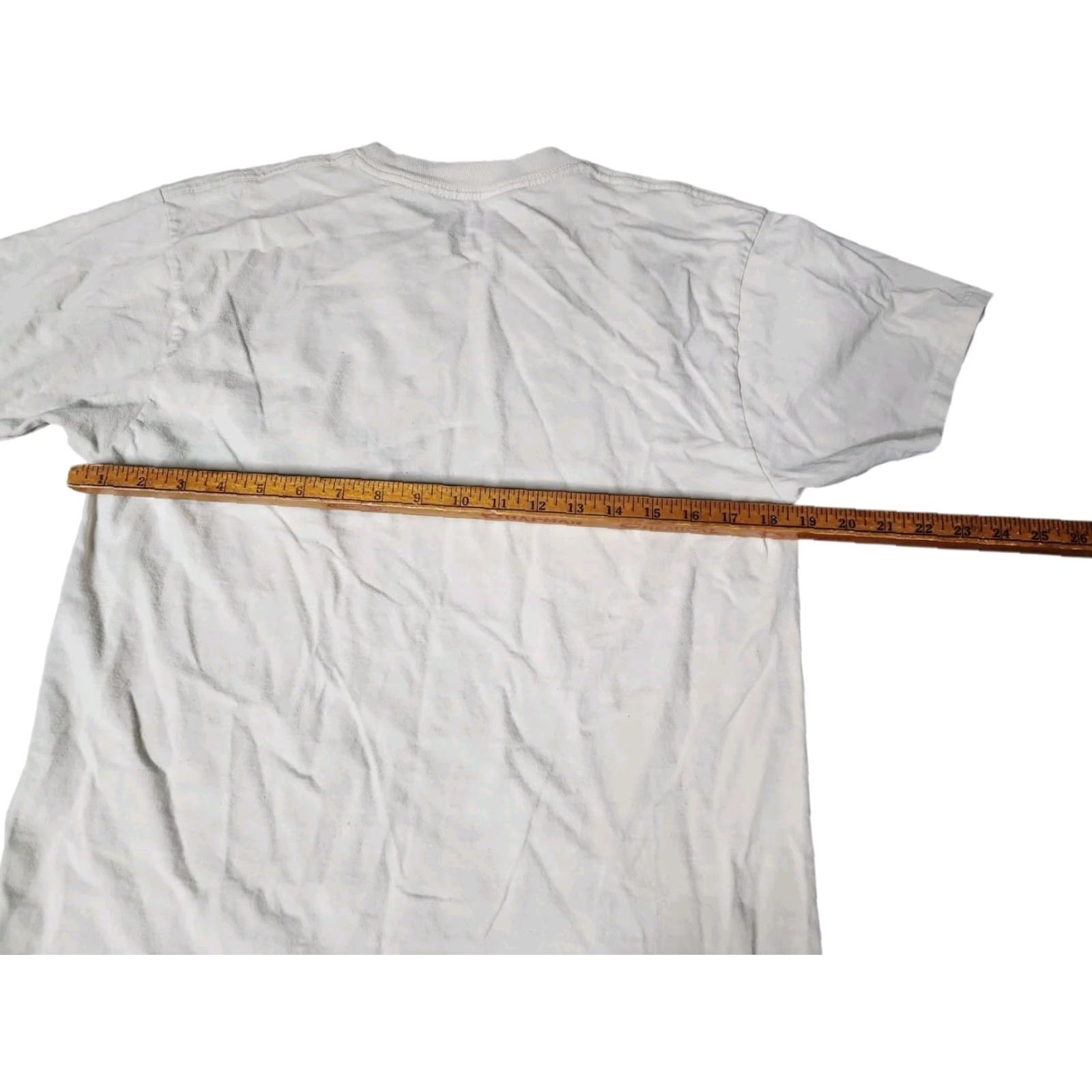 Vintage Le Death of Cool Co. Men's L T-Shirt Crew Neck Short Sleeve Ivory Grim Reaper "Step Into The Light" Vintage-Inspired Goth Tee Size US L / EU 52-54 / 3 - 3 Thumbnail