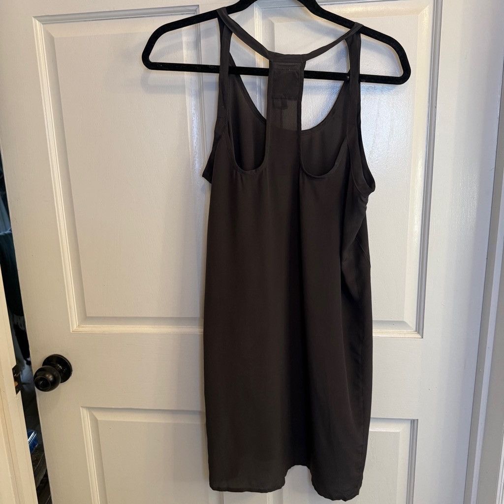 Chaser Brand Women's Chaser Mini Silk Dress Size M charcoal NWT Size M / US 6-8 / IT 42-44 - 2 Thumbnail
