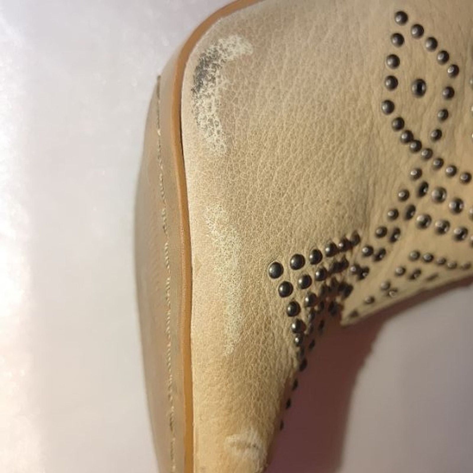 Vince Camuto Vince Camuto Kanster Beige Leather Peep Toe Booties Size 6 Size US 6 / IT 36 - 12 Thumbnail