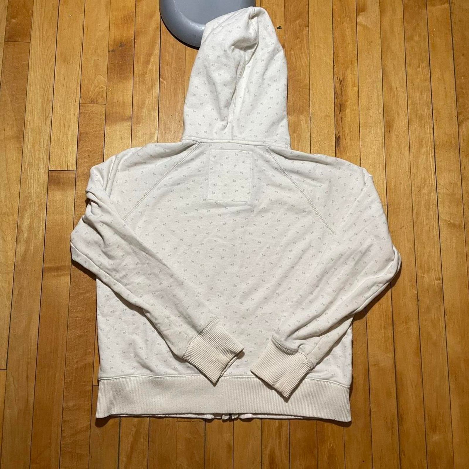 American Eagle Outfitters American Eagle Hoodie Womens XL Cream Zip Up Casual Size XL / US 12-14 / IT 48-50 - 4 Thumbnail