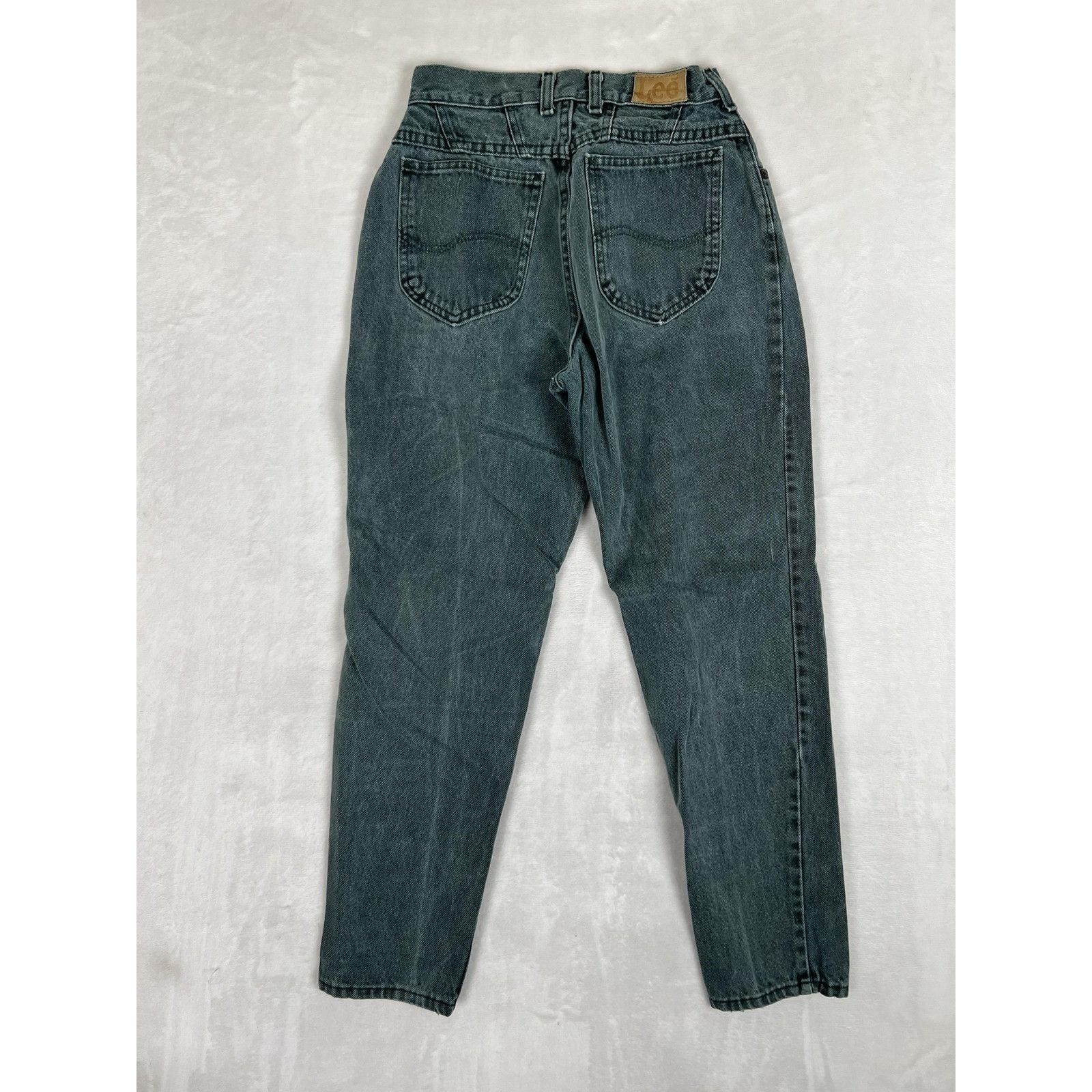Lee Vintage Lee Jeans Womens 8 Petite Green High Rise Tapered Le Size 24" / US 00 / IT 34 - 8 Thumbnail