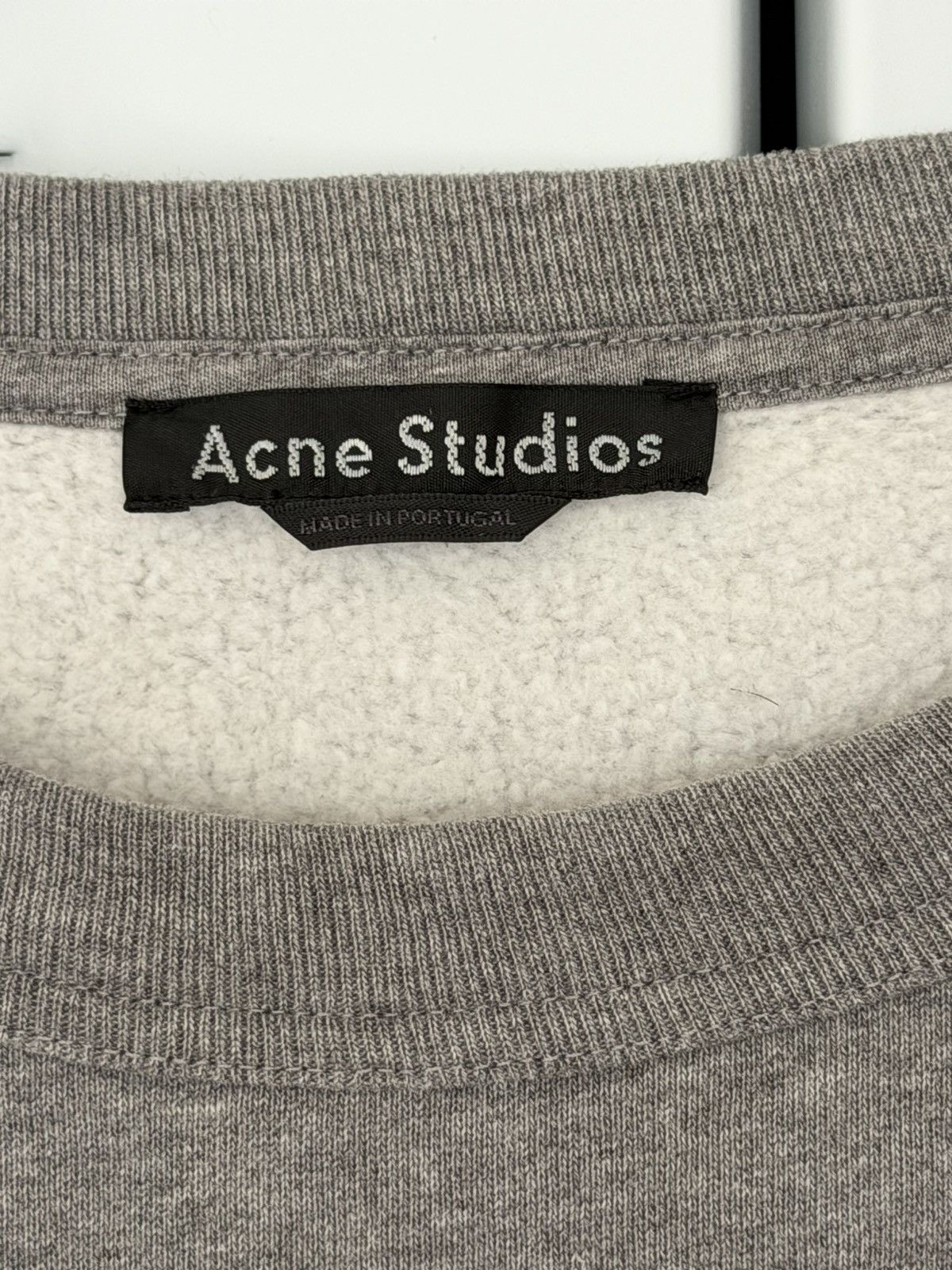 Acne Studios Acne Studios Grey Fairview Face Crewneck Sweatshirt Size US S / EU 44-46 / 1 - 3 Thumbnail