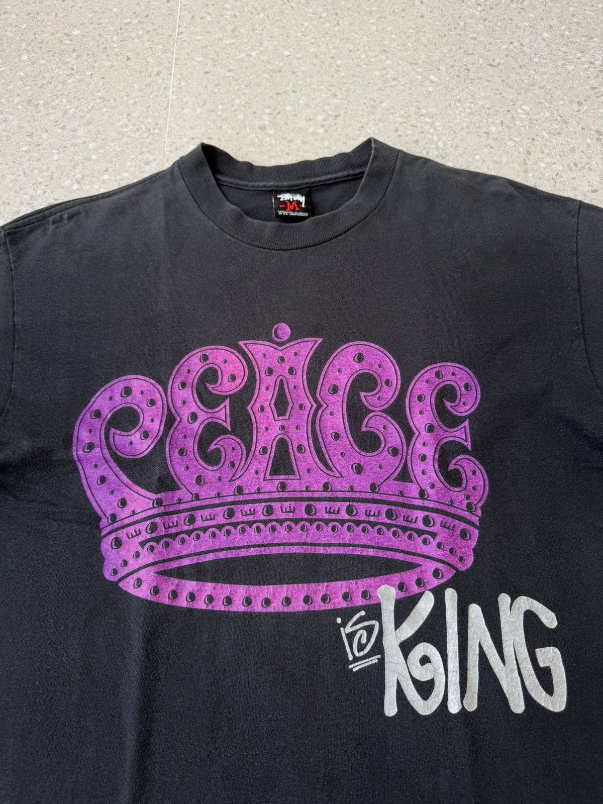 Stussy Vintage Stussy Peace is King tee Size US M / EU 48-50 / 2 - 1 Thumbnail
