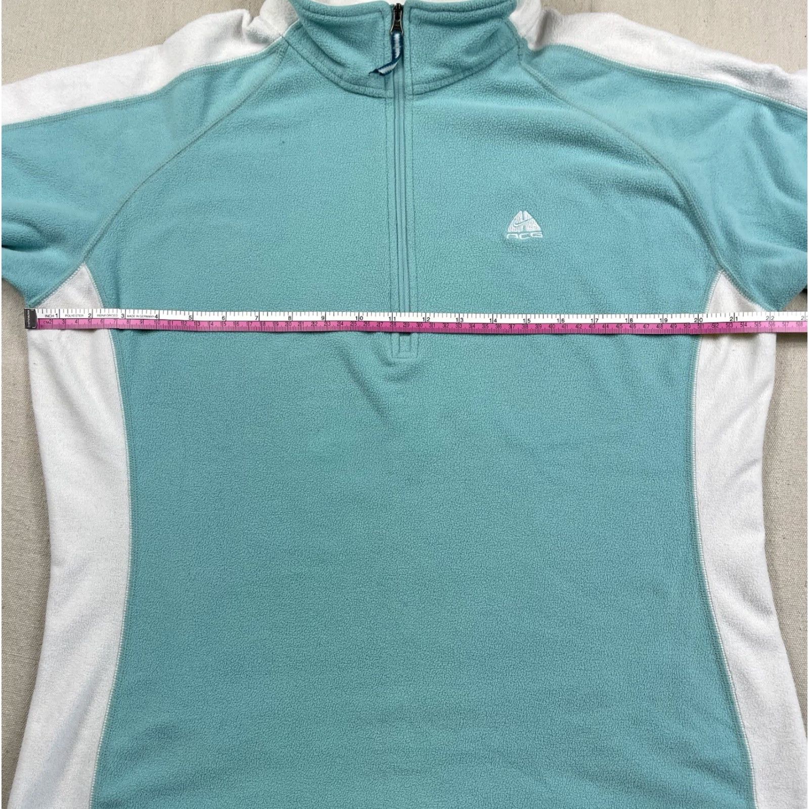 Nike VINTAGE Nike Womens XL Running Fleece 1/4 Zip Performance Top Light Blue ACG Shirt Women XL Size XL / US 12-14 / IT 48-50 - 5 Thumbnail