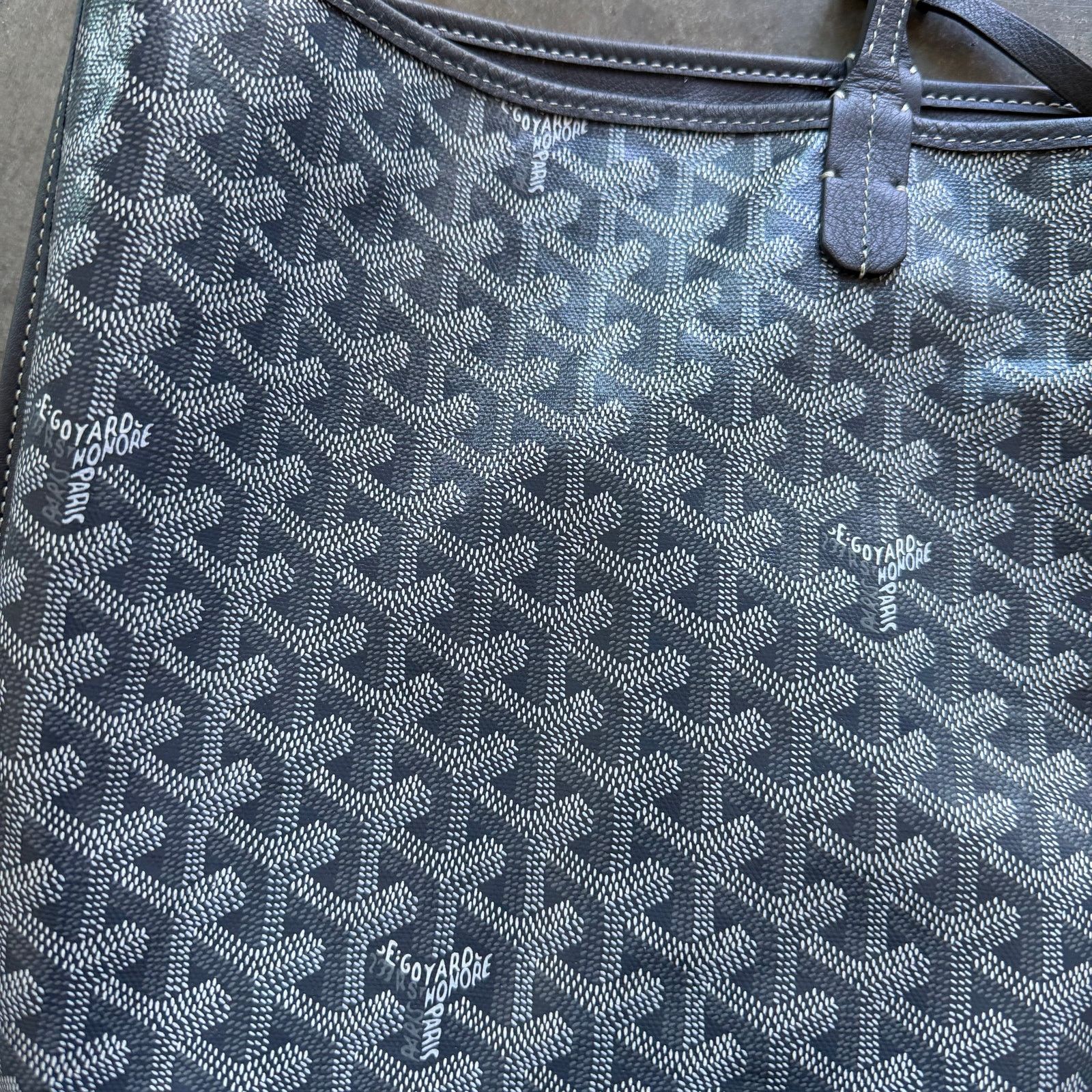 Goyard Goyard Anjou GM Calfskin And Canvas Tote Bag Size ONE SIZE - 3 Thumbnail