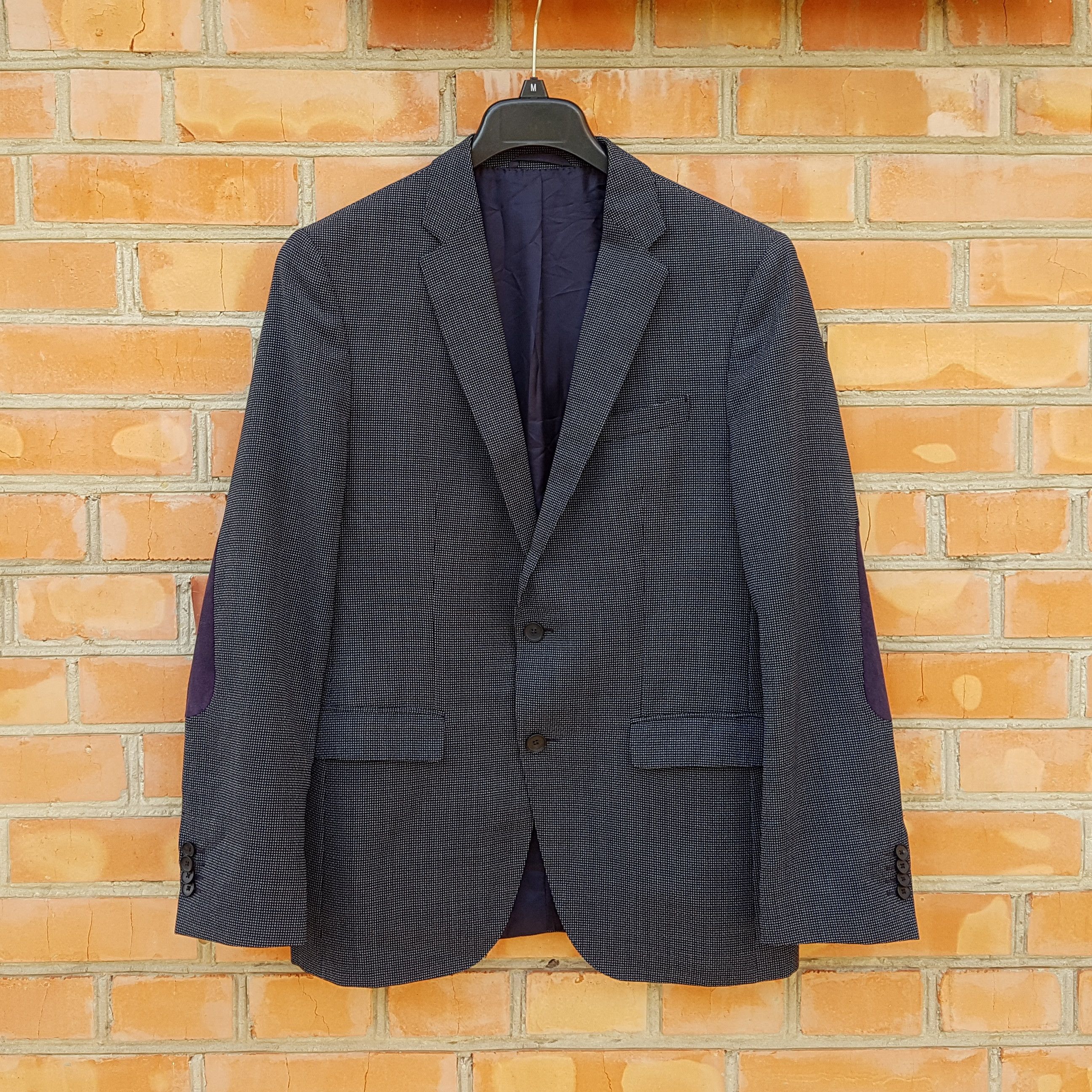 Hugo Boss Virgin Wool Blazer with Elbow Patches