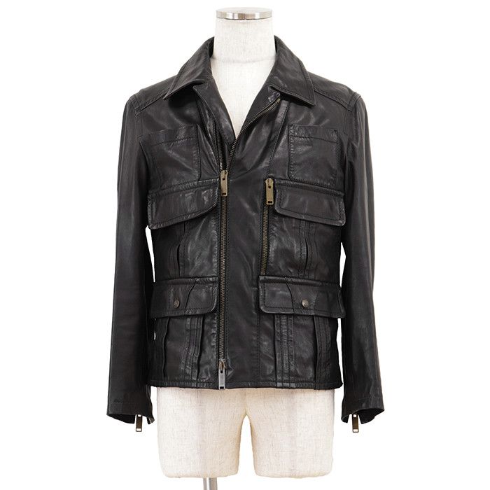 Gucci Gucci Gucci Leather Jacket Leather Outerwear DUTY FREE for USA Size ONE SIZE - 1 Thumbnail