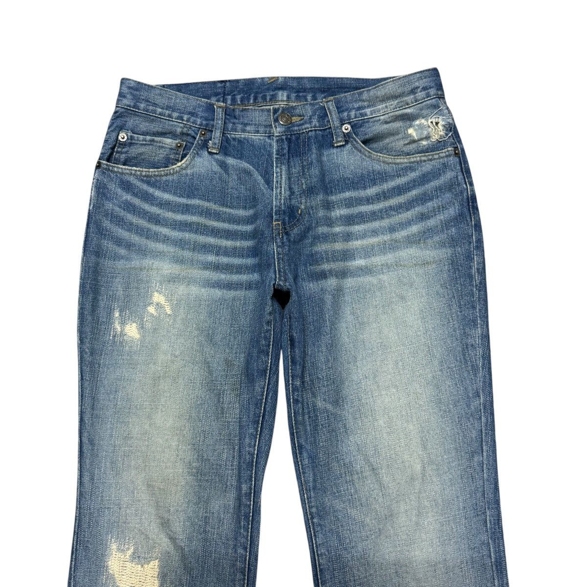 PPFM PPFM Repaired Denim Flare Jeans Size US 30 / EU 46 - 3 Thumbnail