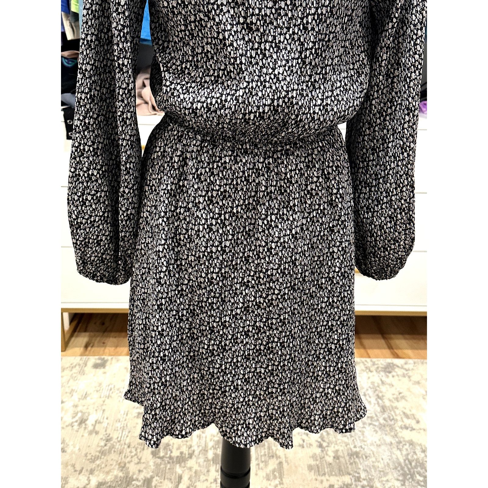 Other Wishlist Apparel Womens Black White Ribbed Dress S/M NWOT Size M / US 6-8 / IT 42-44 - 6 Thumbnail