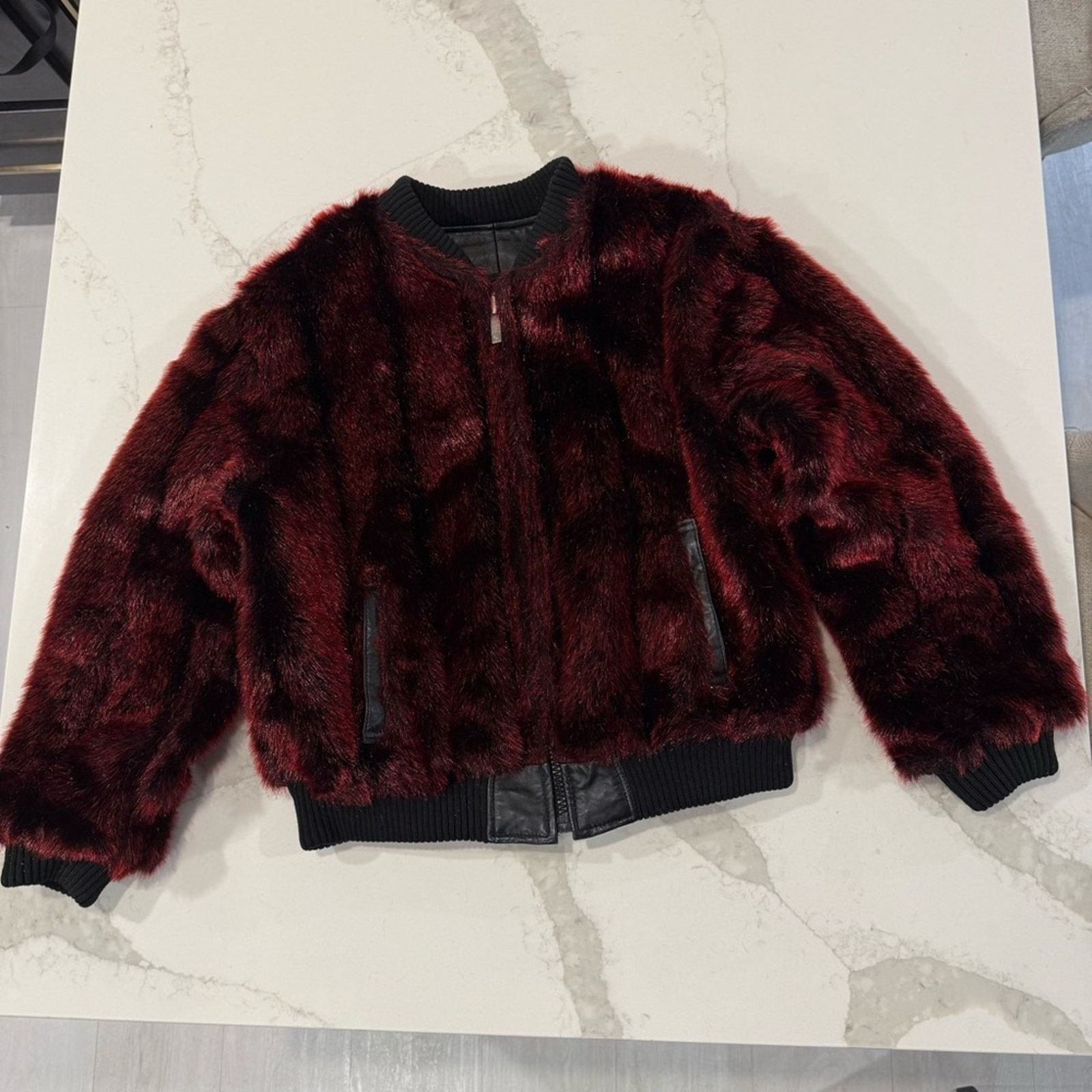 Ecko Unltd. Vintage Y2K Ecko Unltd. Reversible Leather Jacket Womens L Size L / US 10 / IT 46 - 12 Thumbnail
