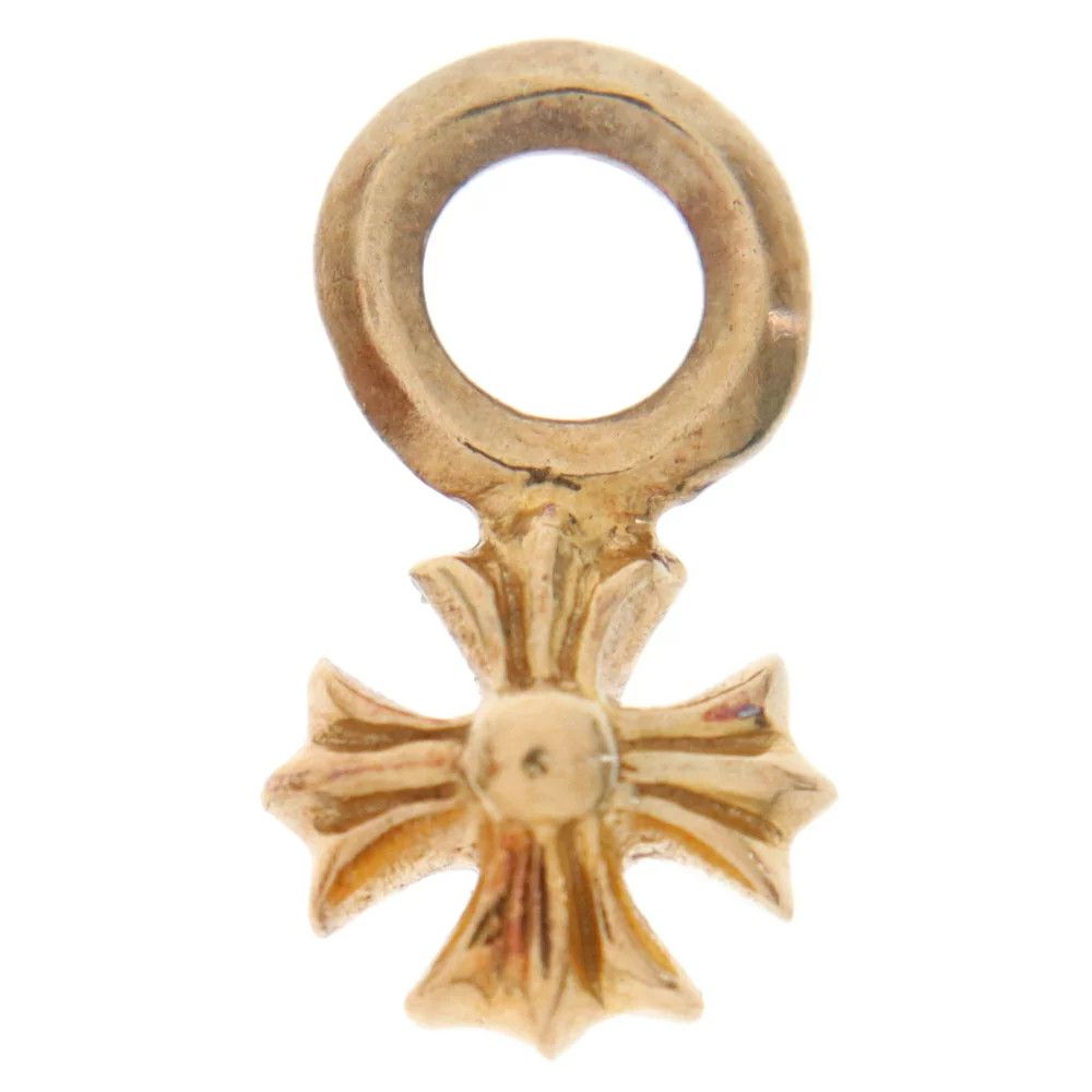image of Chrome Hearts 22K Plus Charm Pendant in Gold, Men's