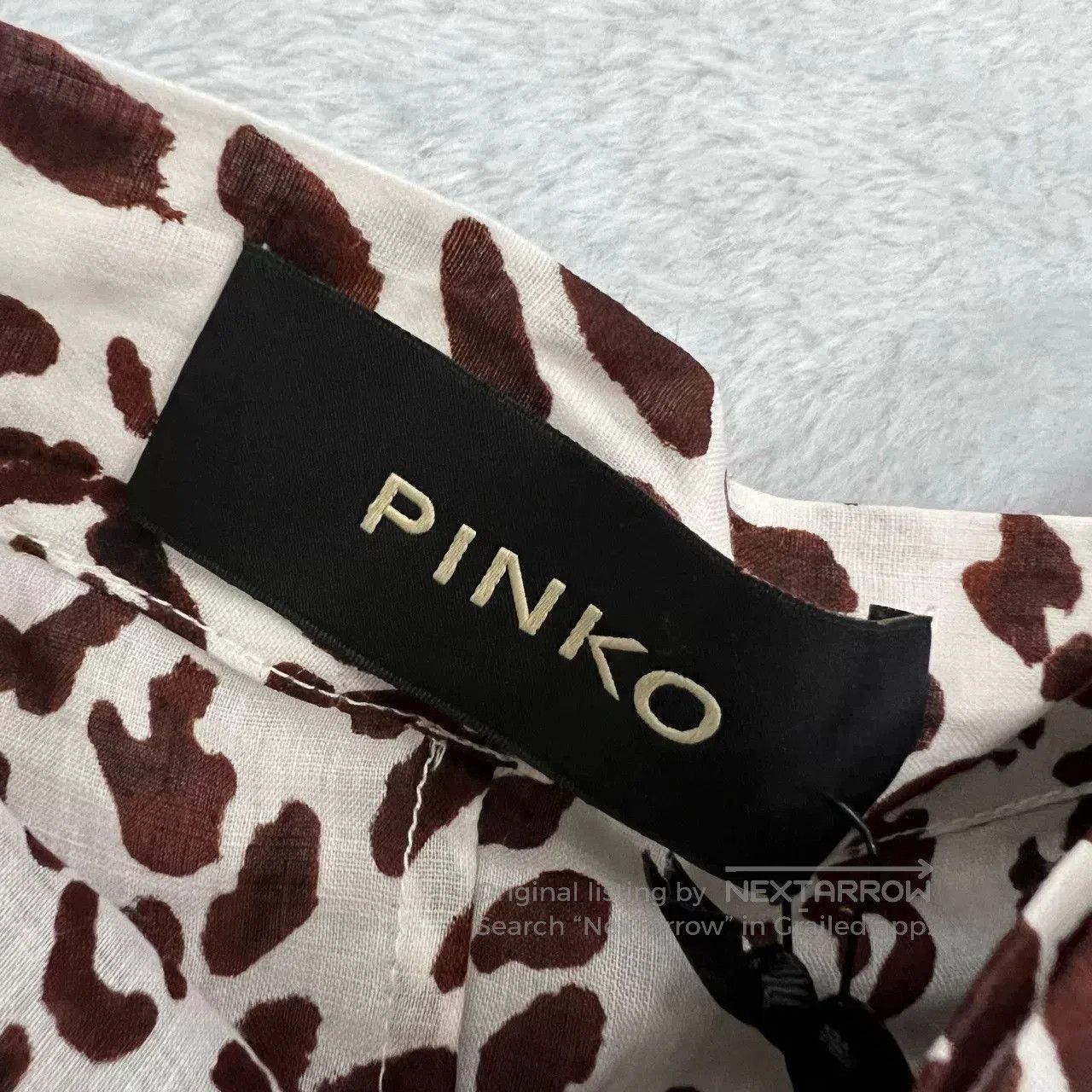 Pinko leopard print ruffle hem skirt by pinko. Size 35" - 3 Thumbnail