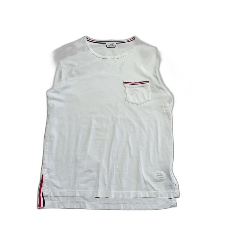 Thom Browne thom browne white long sleeve tee Size US L / EU 52-54 / 3 - 1 Thumbnail