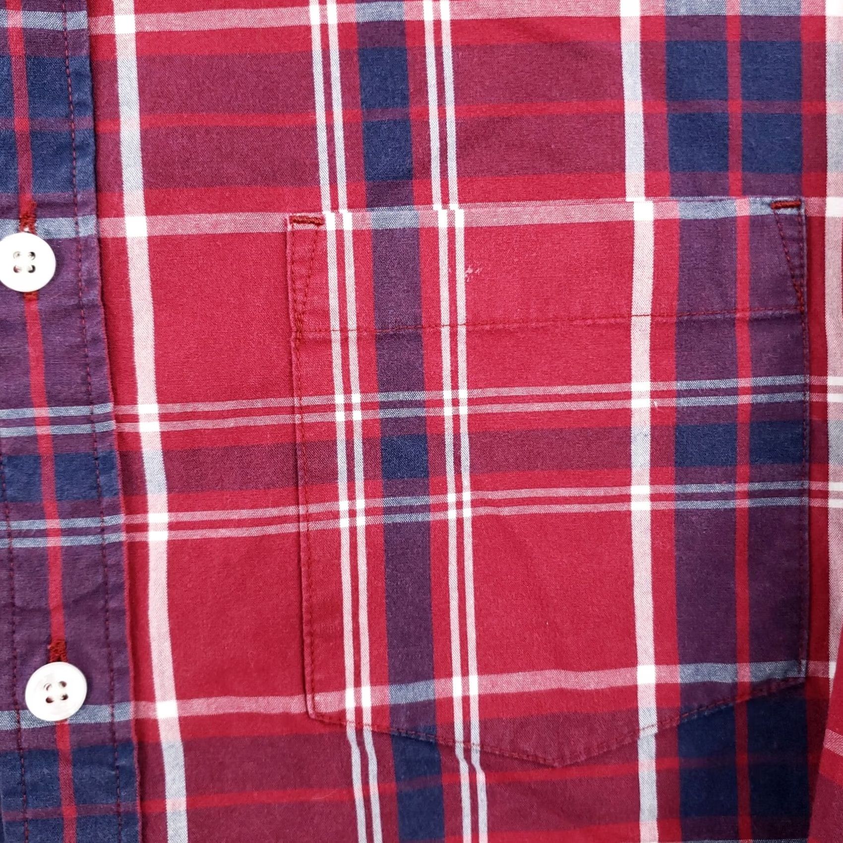 Express Express Mens M Medium Red Plaid Button-Down Long Sleeve Shirt Business Casual Size US M / EU 48-50 / 2 - 7 Thumbnail