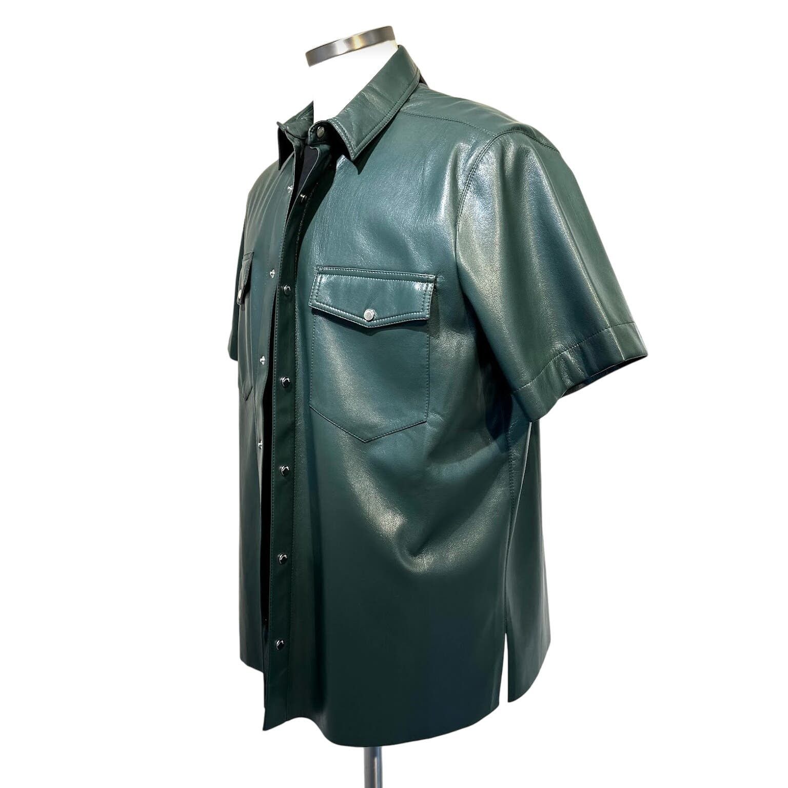Nanushka Nanushka men's leather button down shirt Size US L / EU 52-54 / 3 - 2 Preview