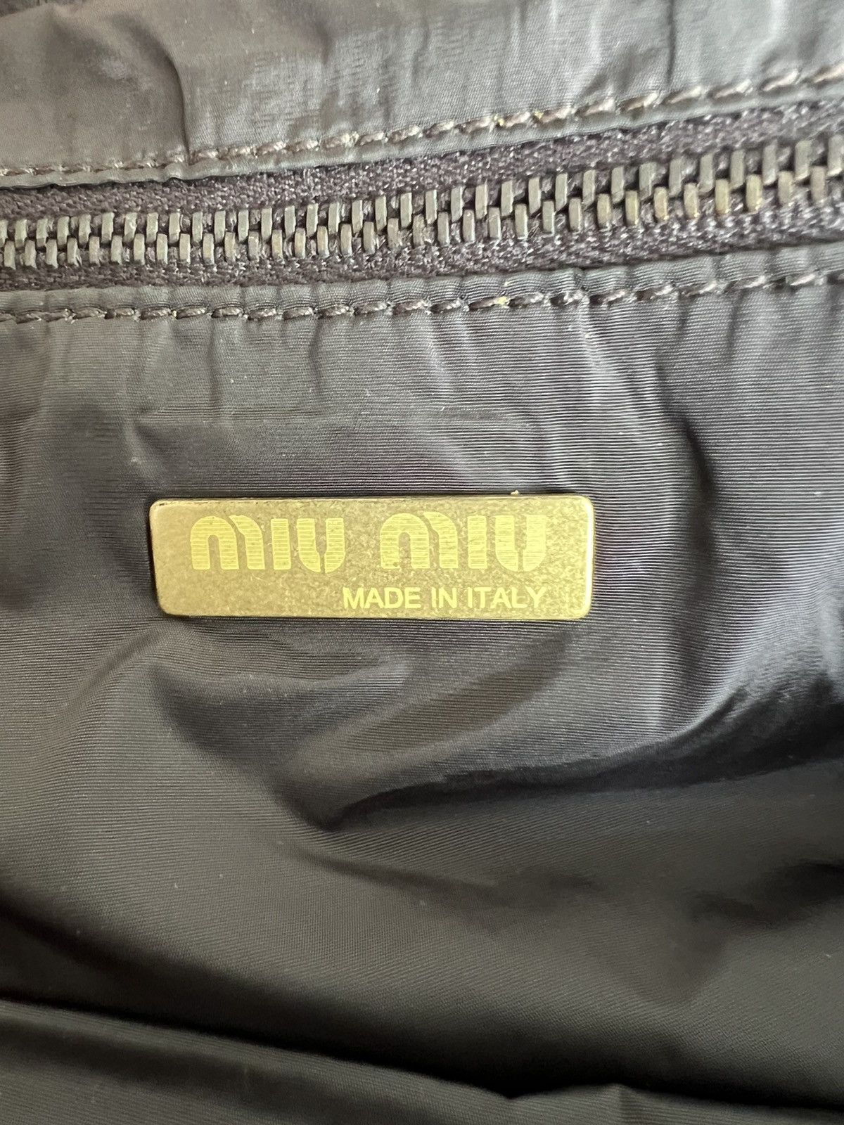 Miu Miu Vintage MIU MIU Archive Studded Hybrid Leather Carry Bag Size ONE SIZE - 9 Thumbnail