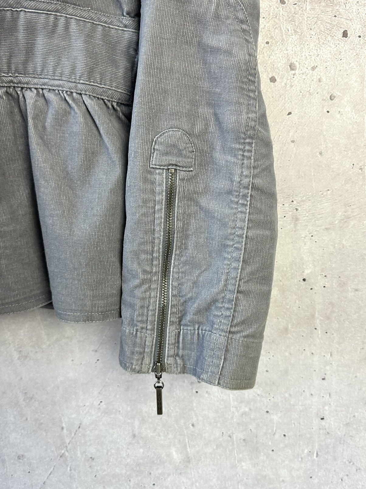 John Richmond × Vintage Vintage John Richmond Corduroy Grey Jacket Size L / US 10 / IT 46 - 9 Thumbnail