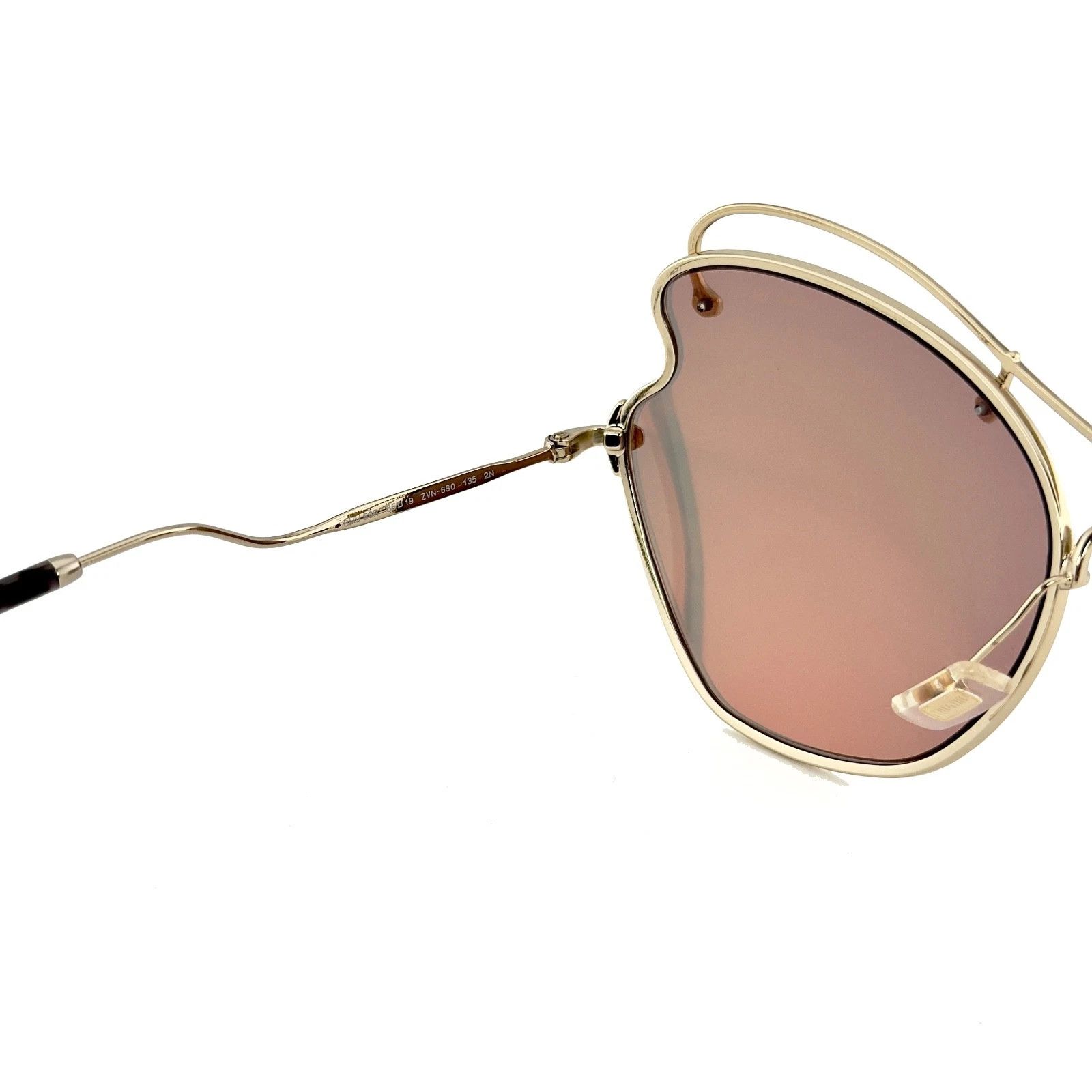 Miu Miu MIU MIU MU56RS SCENIQUE 56R Gold Mirrored Fashion Sunglass Size ONE SIZE - 6 Thumbnail