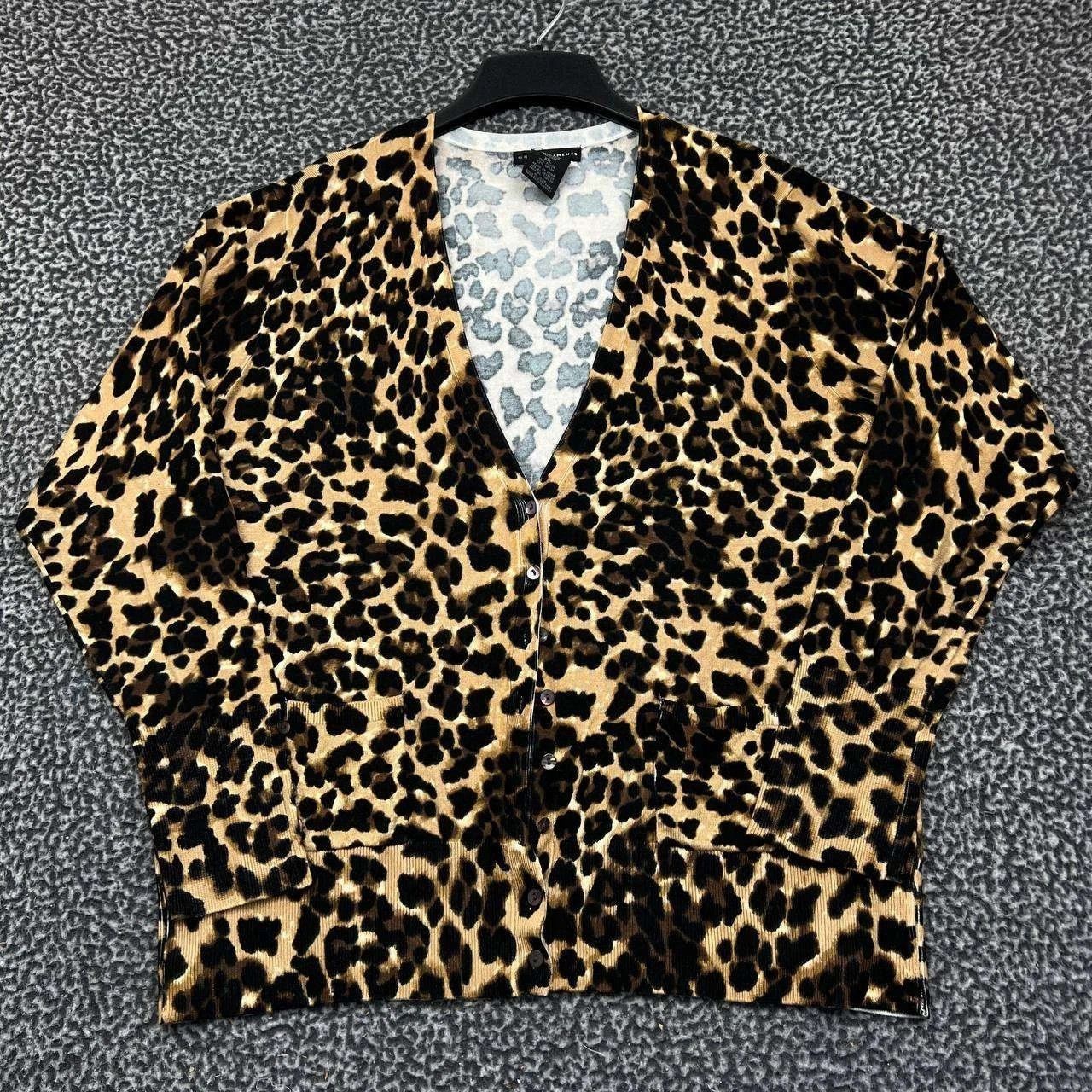 Other Grace Elements Sweater Cardigan Women XXL Leopard Button Up Size XXL / US 16-18 / IT 52-54 - 1 Thumbnail
