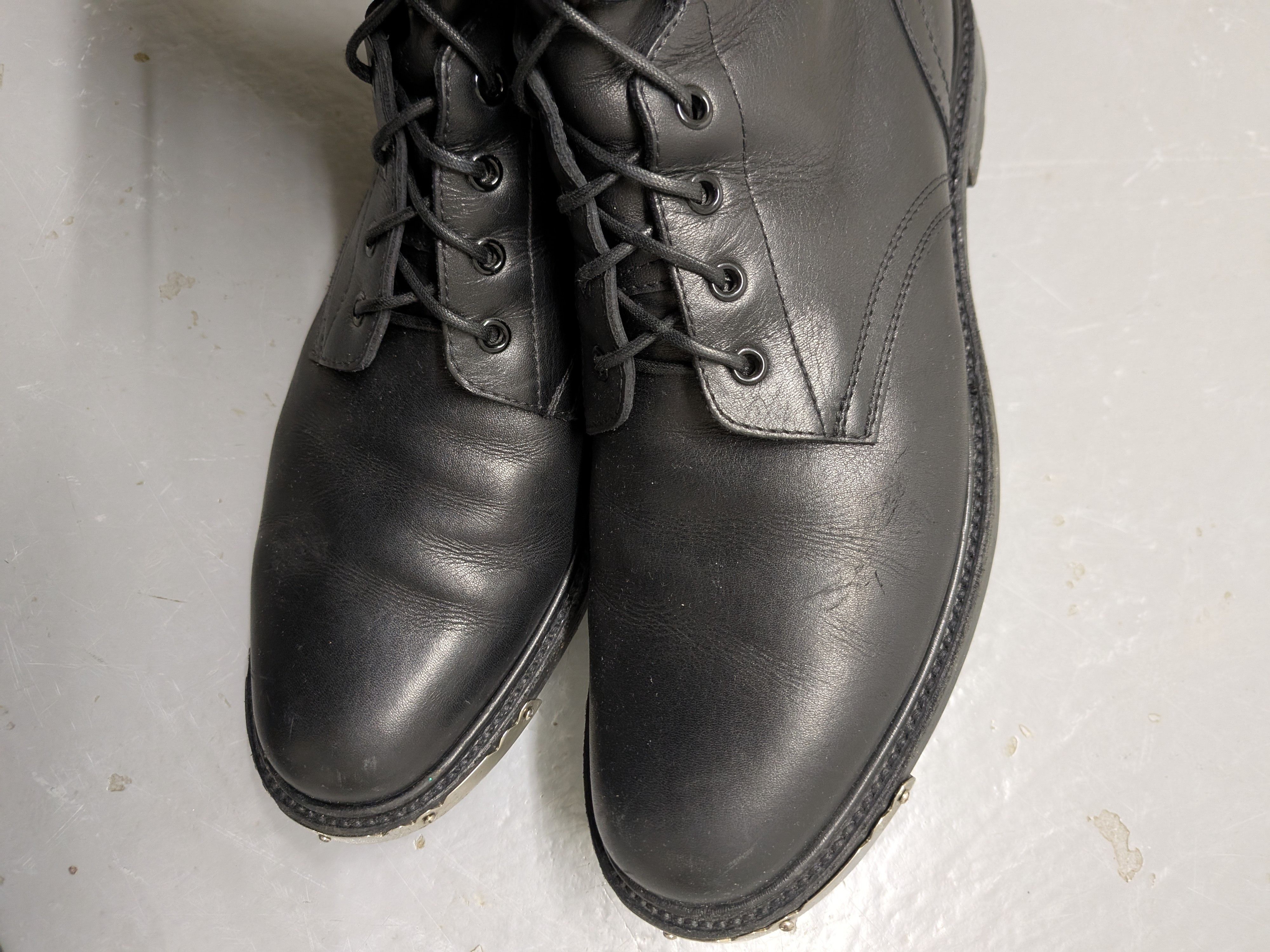 Celine × Hedi Slimane Celine Metal Tip Ranger Combat Boots Size US 12 / EU 45 - 11 Thumbnail