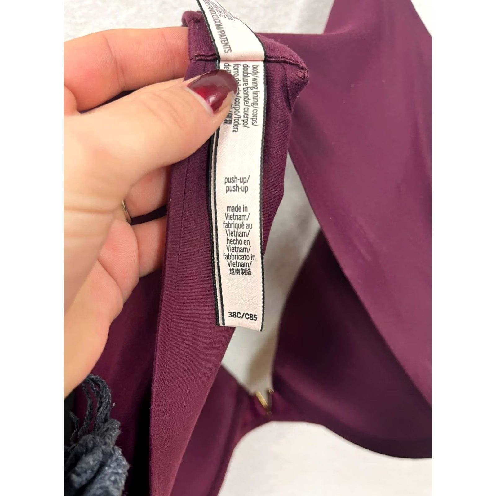 Victoria's Secret Victoria's Secret Women Bra Push Up Burgundy 38C Size ONE SIZE - 4 Thumbnail