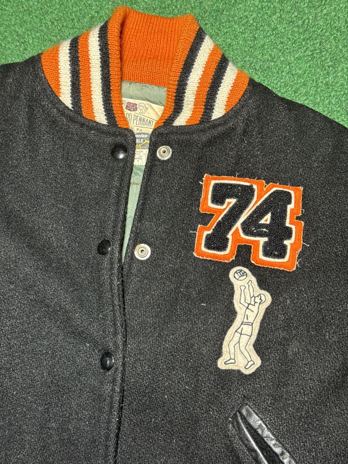 Vintage True Vintage 70s Retro Basketball Varsity XS 21x22 Jacket Size XS / US 0-2 / IT 36-38 - 2 Thumbnail