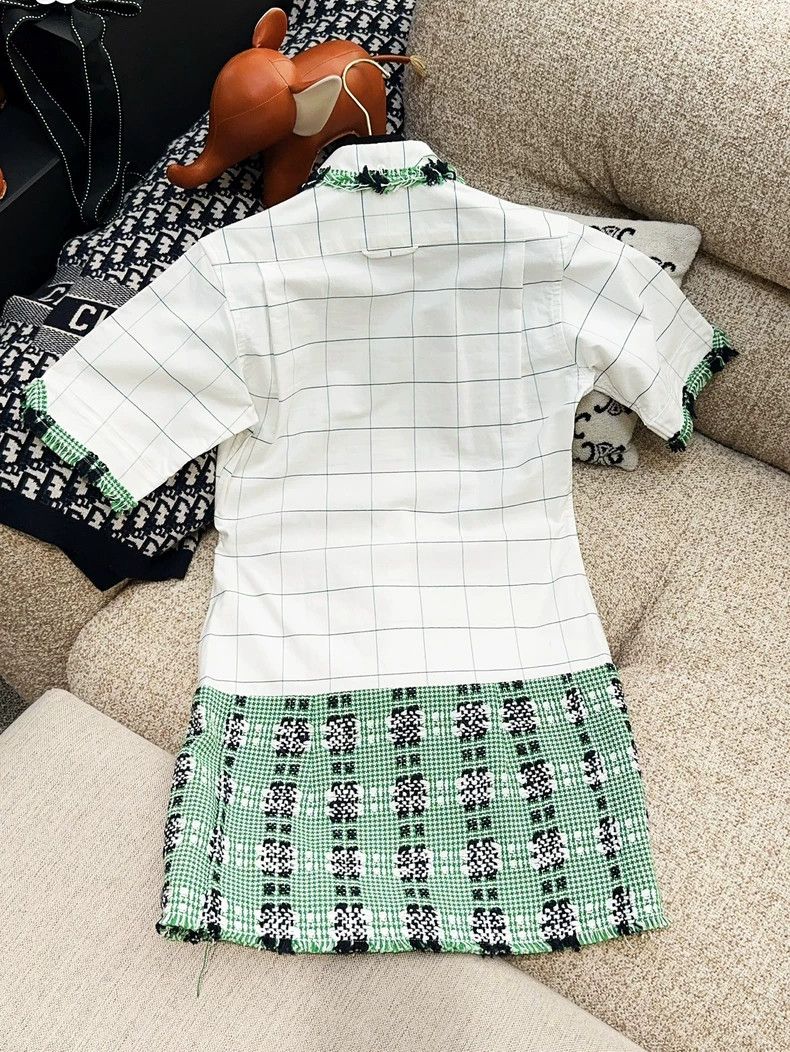 Thom Browne Thom Browne Green knit short sleeve dress Size S / US 4 / IT 40 - 2 Thumbnail
