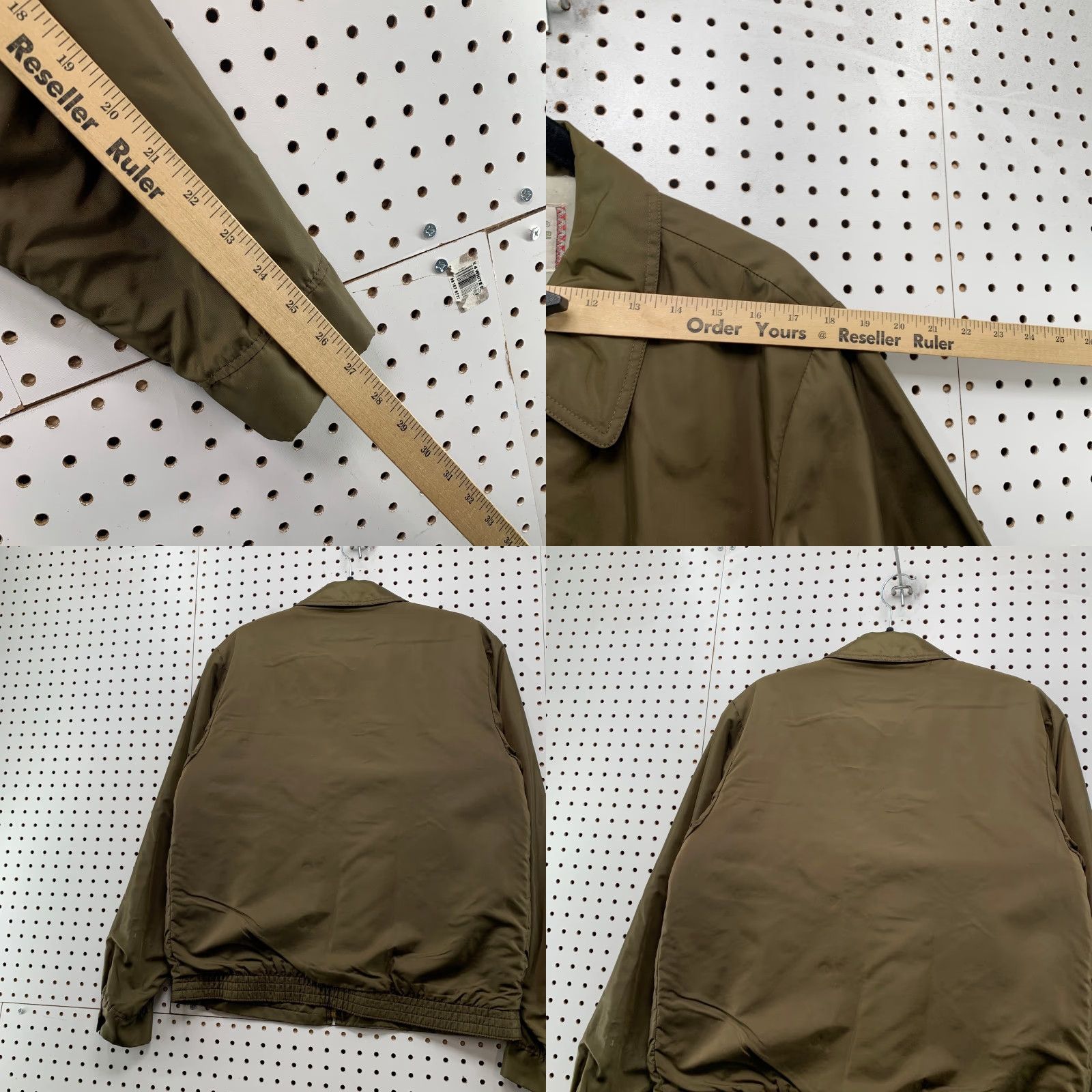 McGregor VINTAGE McGregor Bomber Jacket Mens 42 Brown Nylon Fleece USA Size US XS / EU 42 / 0 - 9 Thumbnail