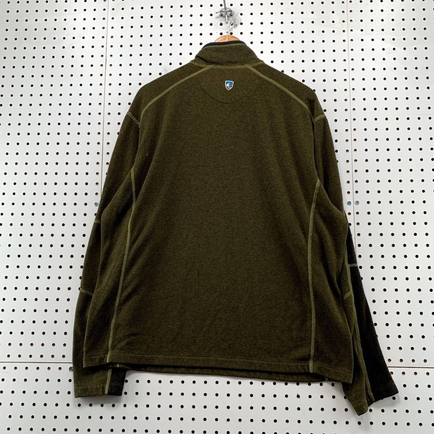 Olive Kuhl Kashmira Pullover Sweater Mens XXL Olive Green 1/4 Zip Performance Fleece Size US XXL / EU 58 / 5 - 2 Thumbnail