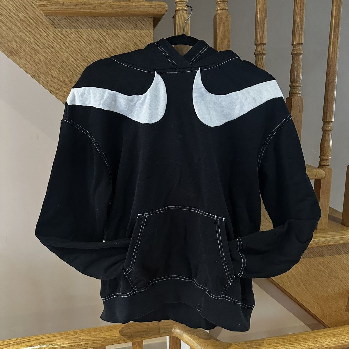 Nike Nike Big Swoosh Club Oversized Fleece Hoodie Size S / US 4 / IT 40 - 2 Thumbnail