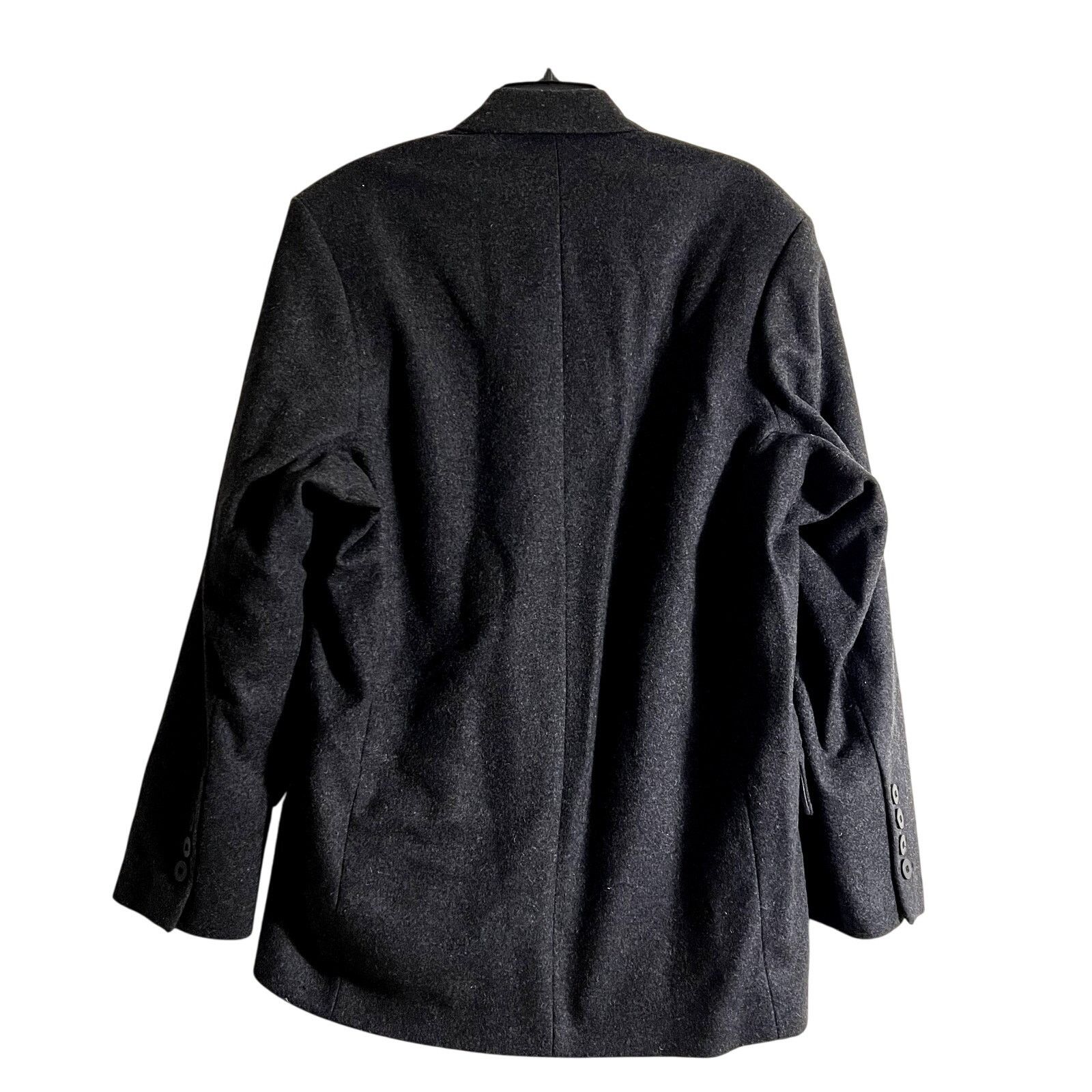 Zara ZARA men's DOUBLE-BREASTED WOOL BLAZER gray size S C10 Size US S / EU 44-46 / 1 - 2 Thumbnail
