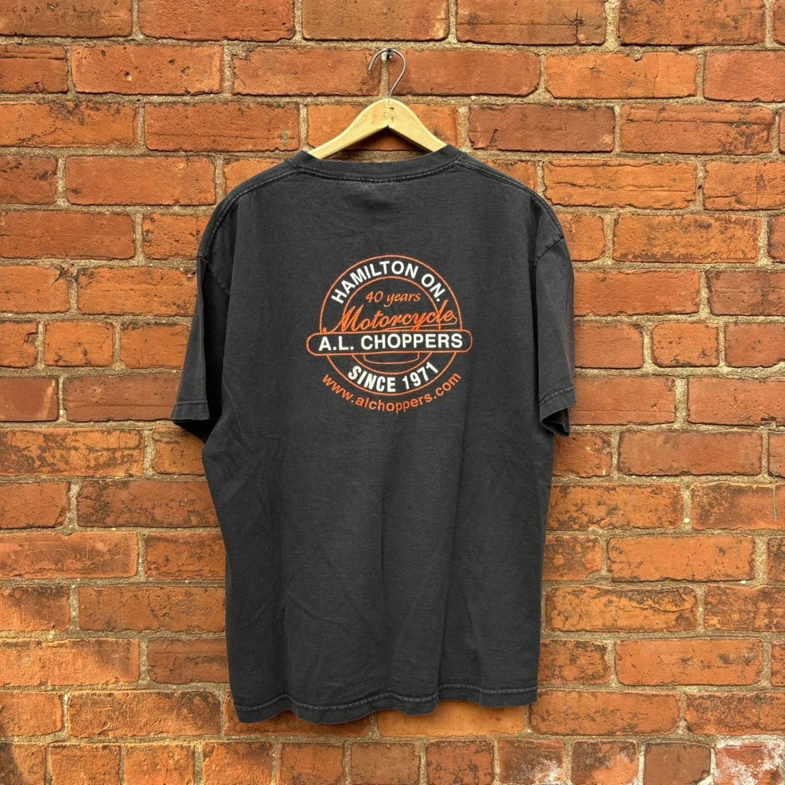 Harley Davidson vintage two wheels for life A.L. Choppers Hamilton t shirt Size US XL / EU 56 / 4 - 4 Thumbnail