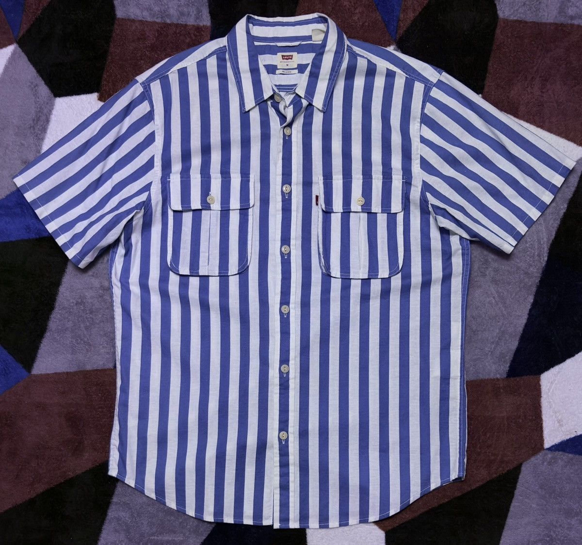 Levi's Levis Men Short Sleeve Relaxed Fit Size US M / EU 48-50 / 2 - 1 Thumbnail