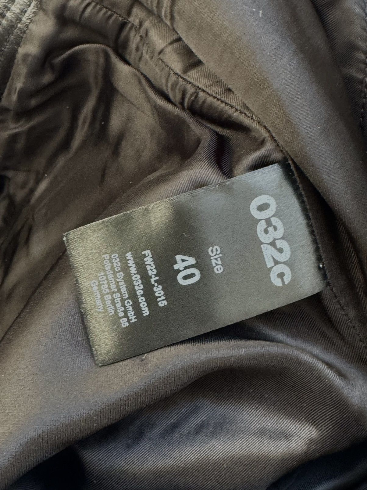 032c Black leather trousers with frontal zipper Size US 31 - 12 Thumbnail