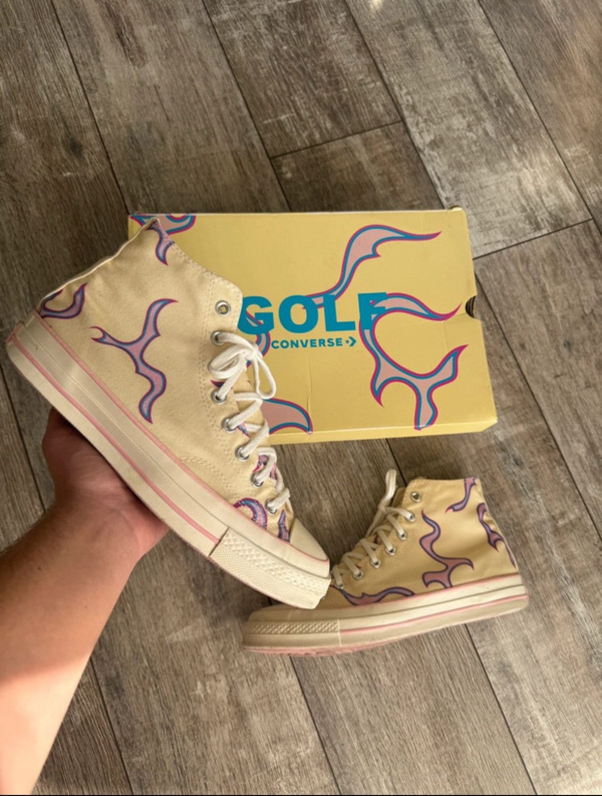 Converse × Golf Wang Converse X Golf Le Fleur Yellow Flame Size US 9.5 / EU 42-43 - 1 Thumbnail