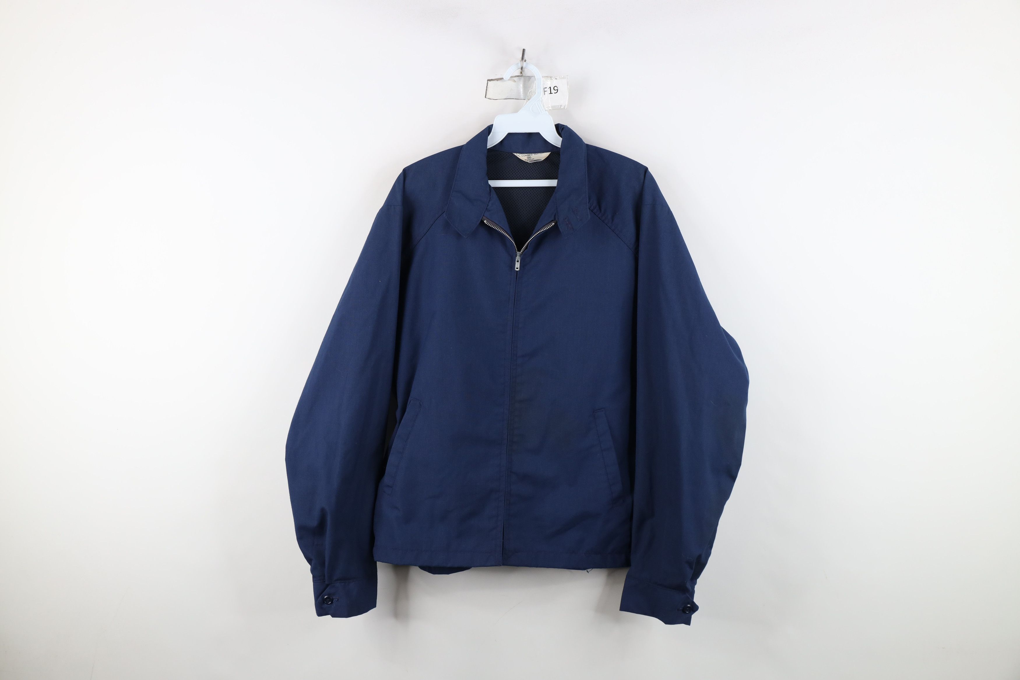 Vintage Vintage 60s Streetwear Racer Bomber Jacket Navy Blue USA Size US XXL / EU 58 / 5 - 1 Thumbnail