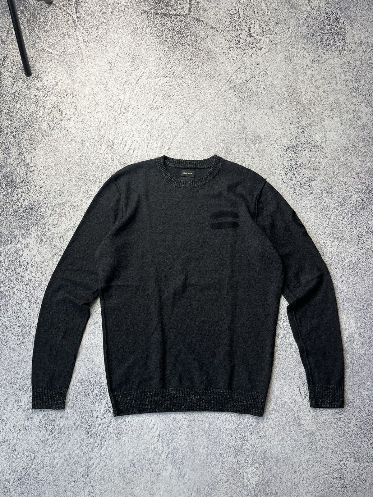 Diesel Vintage 90s Diesel Sweater Knitwear Logo rare Size US XL / EU 56 / 4 - 1 Thumbnail