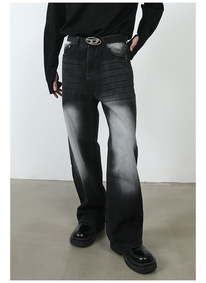 Japanese Brand × Jean Retro washed trendy all-match loose casual wide-leg jeans Size US 32 / EU 48 - 2 Thumbnail
