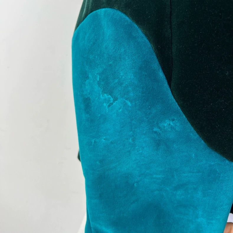 Louis Vuitton Louis Vuitton Lake Green Velvet Jacket 2502-Nextarrow Size US L / EU 52-54 / 3 - 7 Thumbnail