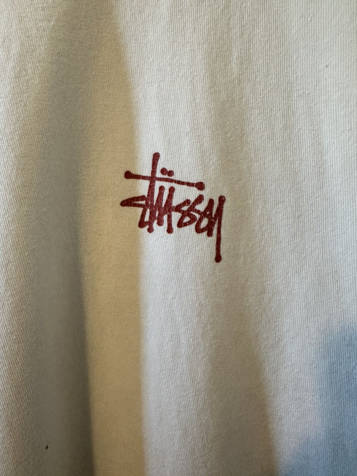 Stussy × Vintage Cream Stussy Shirt Size US XL / EU 56 / 4 - 4 Thumbnail