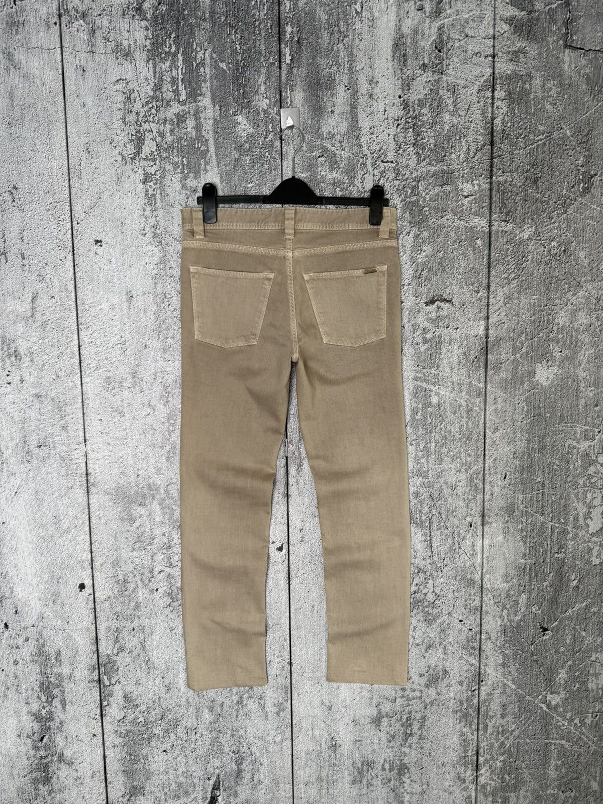 Loro Piana Loro Piana Beige Denim Chino Pants Metal Logo FAE8342 Jeans Size US 31 - 9 Thumbnail