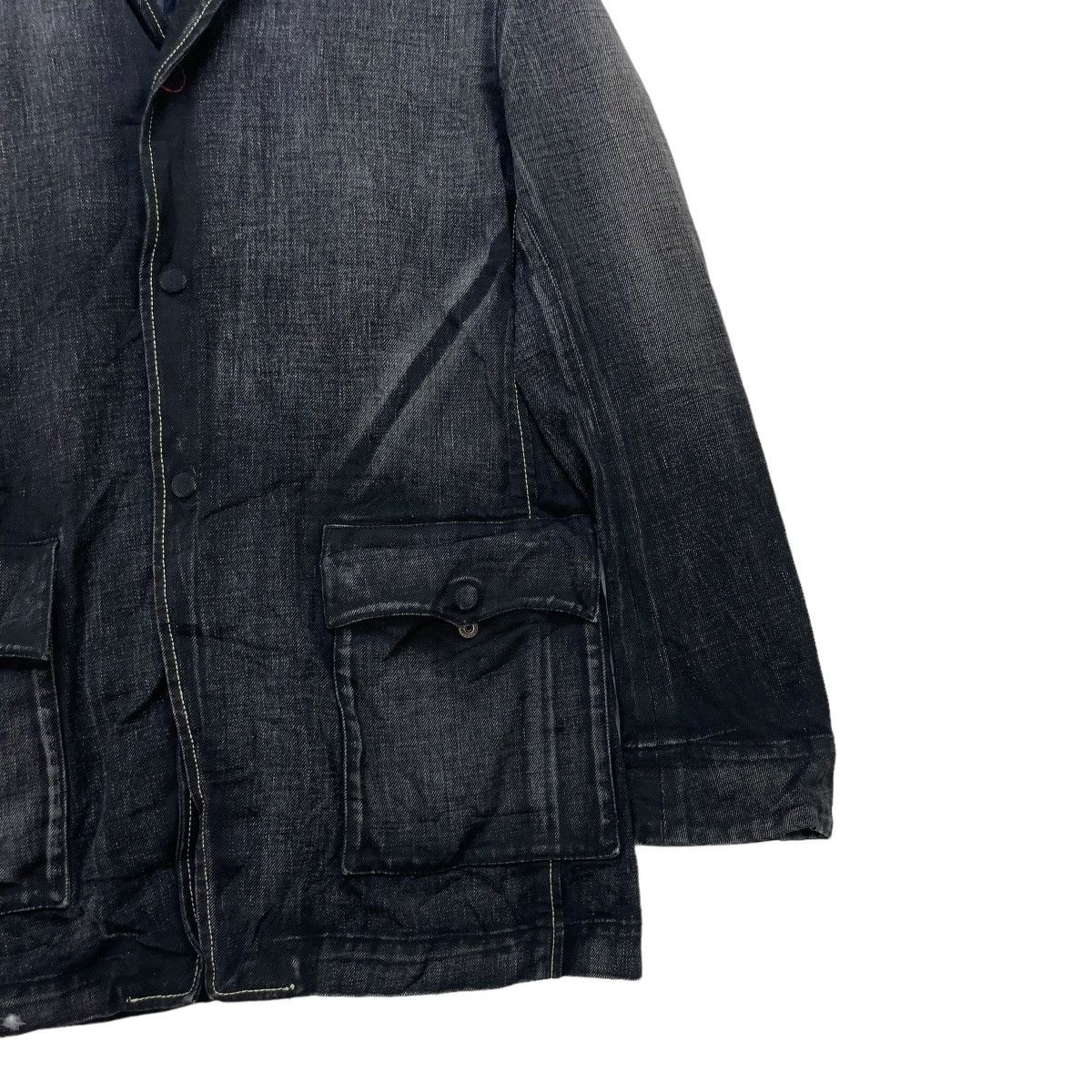 Levi's Levis Denim Worker Style Faded Jacket Size US M / EU 48-50 / 2 - 7 Thumbnail