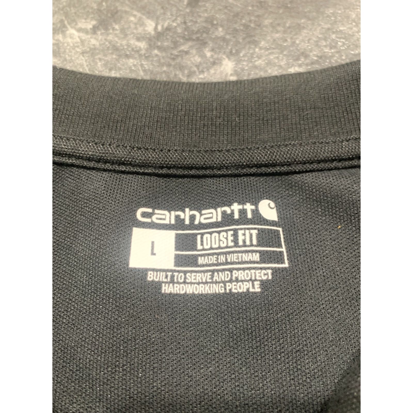 Carhartt Carhartt Polo Shirt Men L Black Pocket Short Sleeve Loose Fit Stretch TK0570-M Size US L / EU 52-54 / 3 - 5 Thumbnail