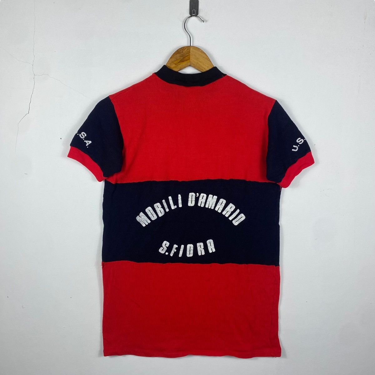 Vintage Vintage 80's MOBILI D'AMARIO Santa Fiora Ussa Cycling Jersey Size US S / EU 44-46 / 1 - 4 Thumbnail